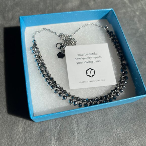 Retired Touchstone Crystal by Swarovski Full Swing Necklace NEW! - Picture 7 of 7